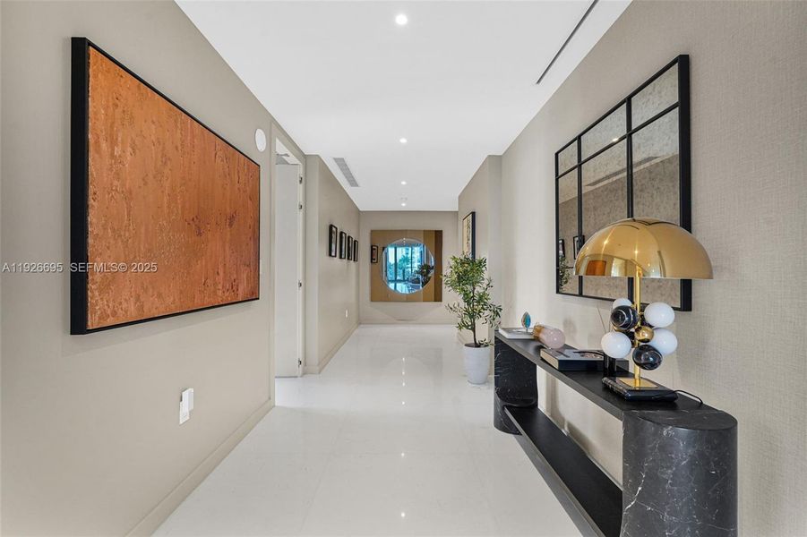 Furnished interior view inside a new home in , Miami (Image 9).