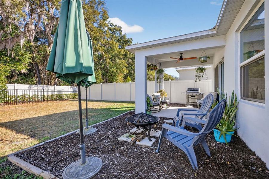 Exterior details and patio area of a home in Liberty Preserve, Leesburg (Image 4).