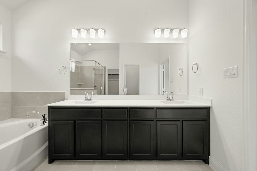 Furnished interior view inside a new home in Stone Eagle, Azle (Image 15).