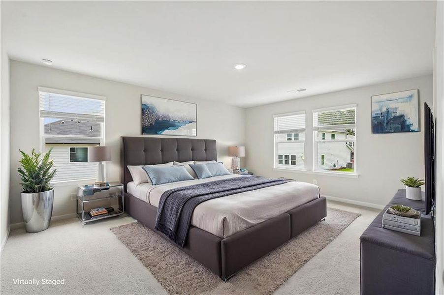 Furnished interior view inside a new home in Northwoods at Mirror Lake, Villa Rica (Image 13).