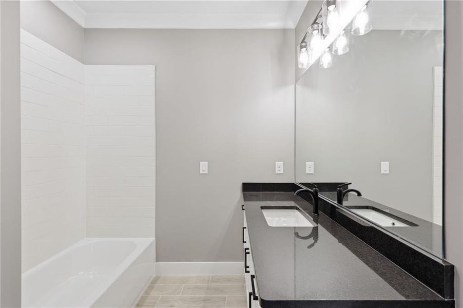 Furnished interior view inside a new home in , Buford (Image 16).