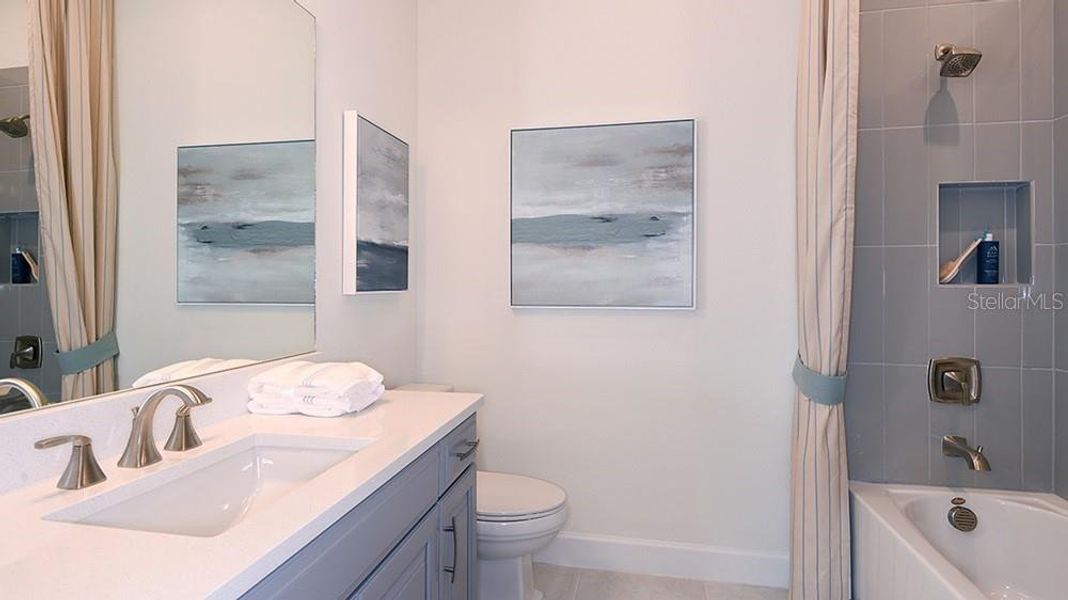 Furnished interior view inside a new home in Esplanade at Azario Lakewood Ranch, Bradenton (Image 13).