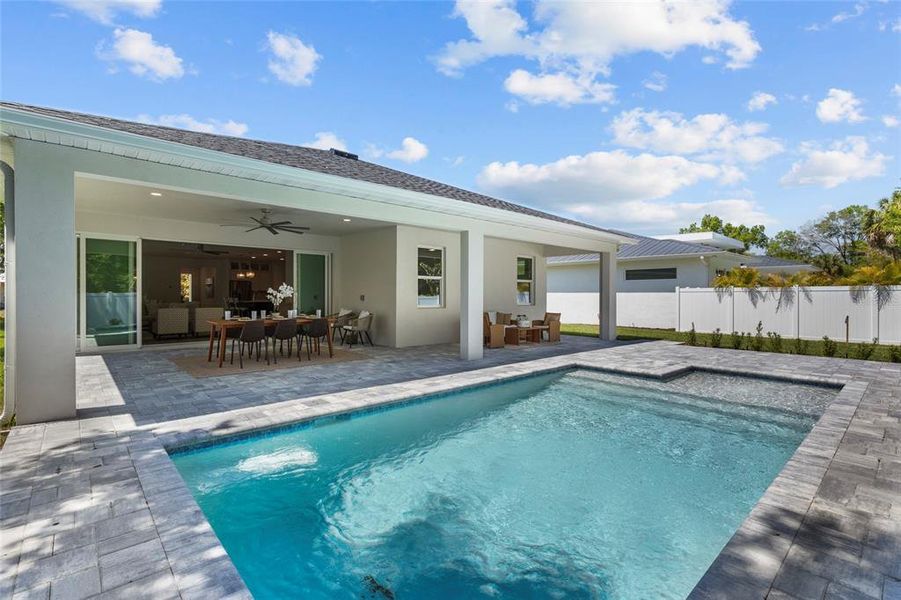 Exterior details and patio area of a home in , Sarasota (Image 36).