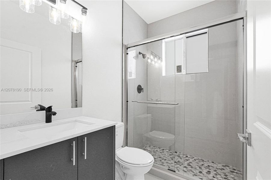 Furnished interior view inside a new home in , Miami (Image 55).
