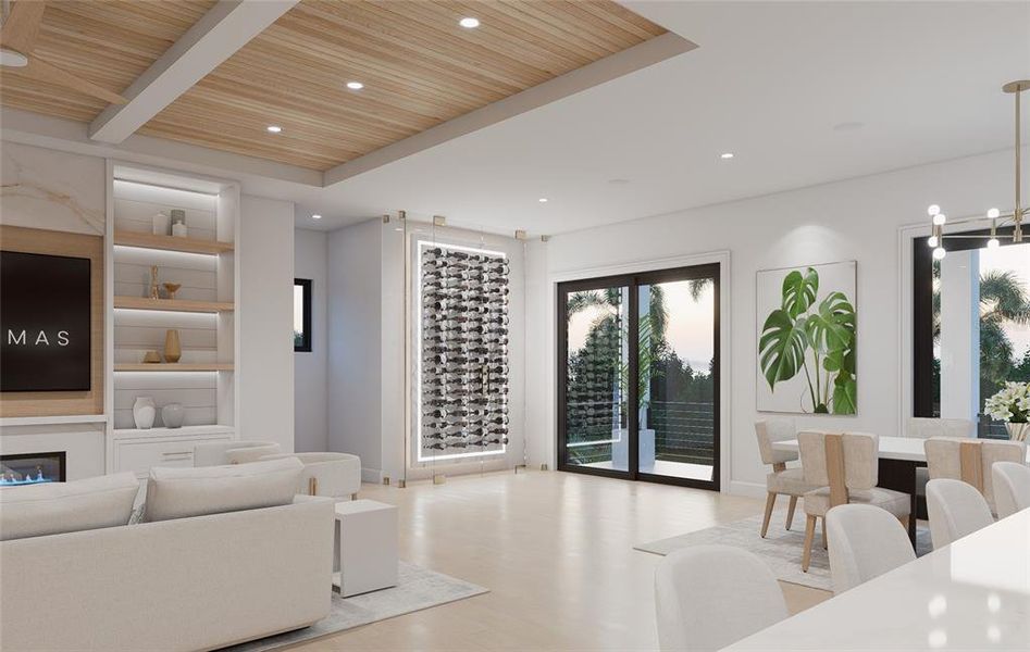 Furnished interior view inside a new home in , Redington Shores (Image 11).