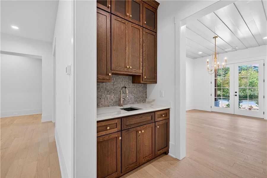Furnished interior view inside a new home in Town Farms, Peachtree Corners (Image 12).