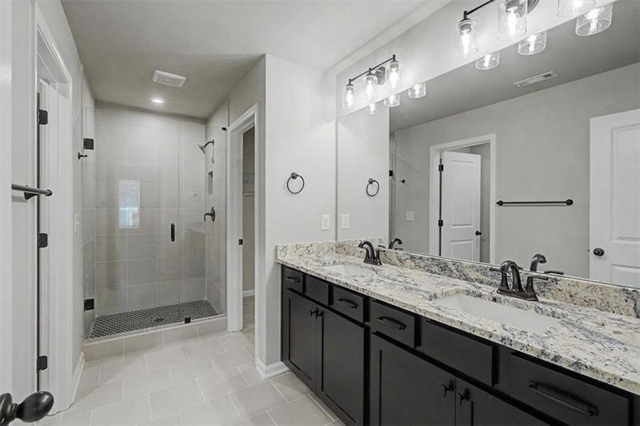 Furnished interior view inside a new home in Sawmill Creek, Austell (Image 15).