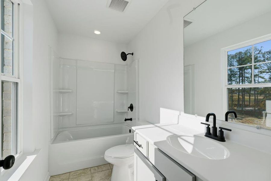 Furnished interior view inside a new home in Chandler Run, Tucker (Image 18). Furnished interior view inside a new home in Chandler Run, Tucker (Image 18).