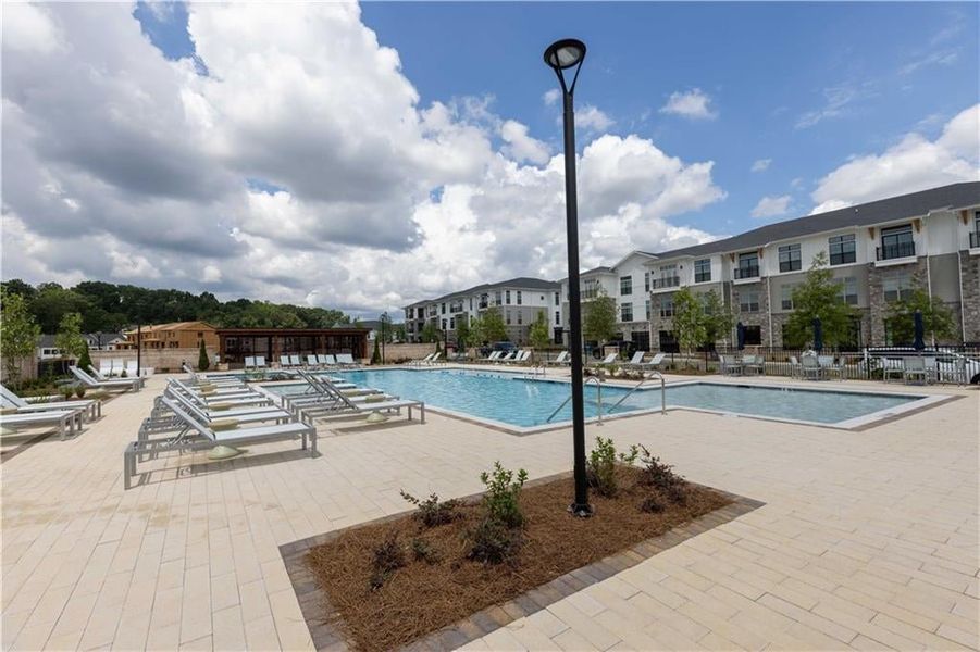 Incredible amenities will be  Incredible amenities will be Gated, Resort-style pool with covered cabana, grills, fireplace, and outdoor dining area and a community lawn featuring Adirondack group seating and fire pits.