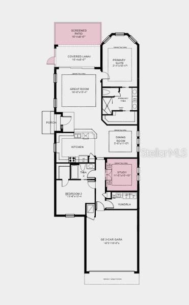 2D floor plan layout of this home in Esplanade at Wiregrass Ranch, Wesley Chapel, FL (Image 2). 2D floor plan layout of this home in Esplanade at Wiregrass Ranch, Wesley Chapel, FL (Image 2).