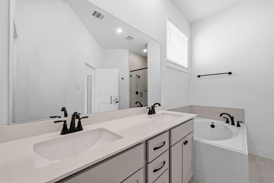 Furnished interior view inside a new home in Bridgeland, Cypress (Image 7).