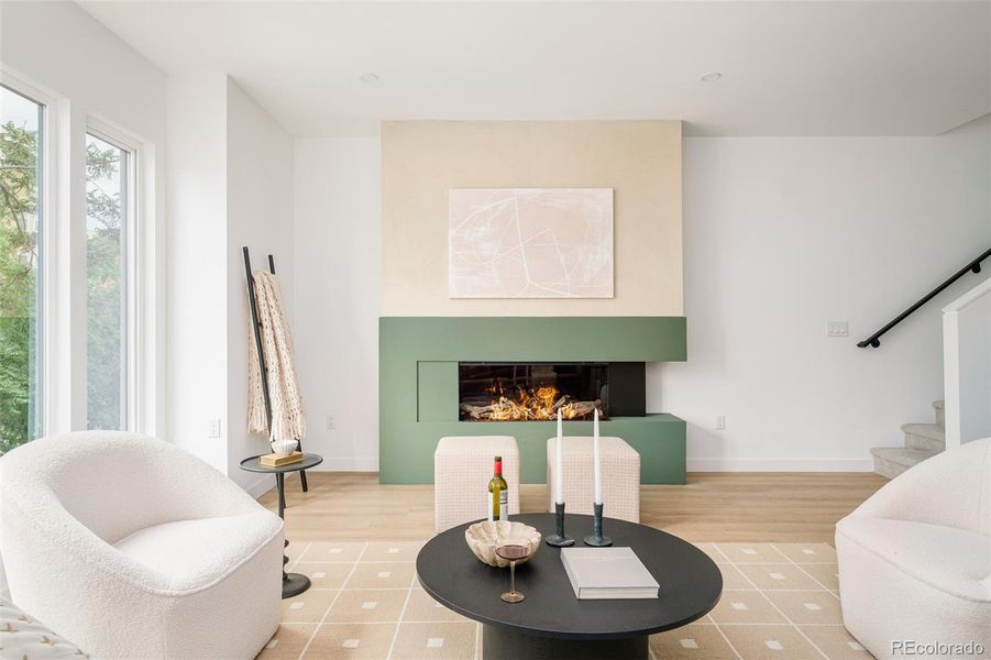 Furnished interior view inside a new home in , Denver (Image 19).