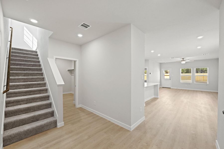 Spacious, unfurnished interior of a new home in Northpark South, Porter (Image 27). Spacious, unfurnished interior of a new home in Northpark South, Porter (Image 27).