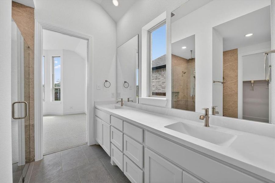 Furnished interior view inside a new home in Wildflower Ranch, Dish (Image 8).