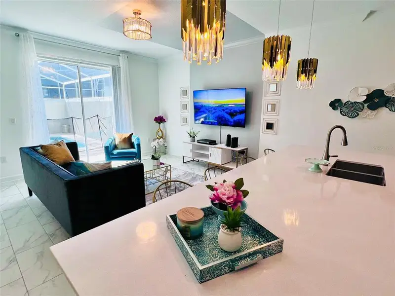Furnished interior view inside a new home in , Davenport (Image 17).