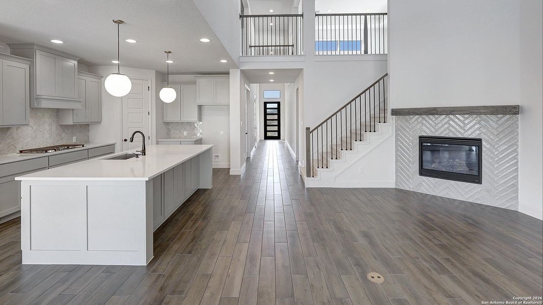 Furnished interior view inside a new home in Corley Farms 50', Boerne (Image 7).