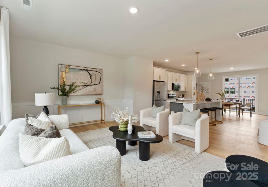 Furnished interior view inside a new home in , Charlotte (Image 2).