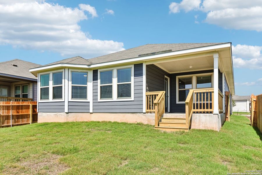 Front exterior of a new home in Catalina, Converse, TX, highlighting curb appeal (Image 29).