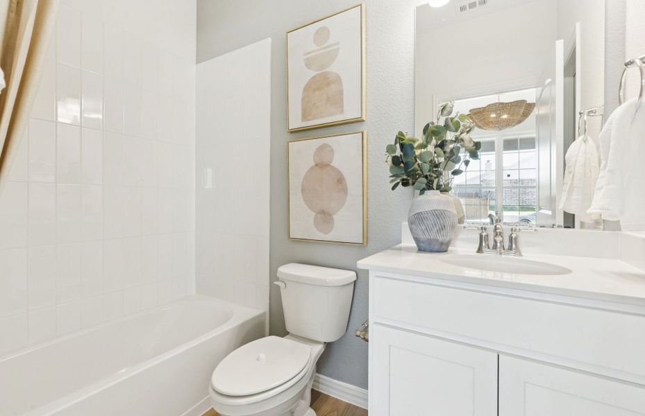 Furnished interior view inside a new home in Kings Way, Denton (Image 9).