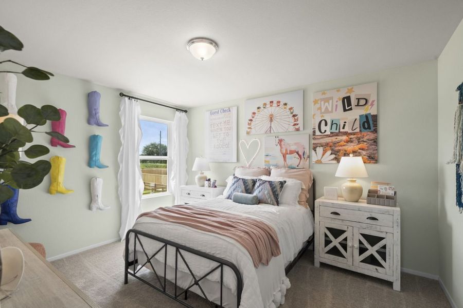 Representative furnished interior of a home built from the Legacy Hills 2460 by Brohn Homes in Legacy Hills, Mico (Image 17).