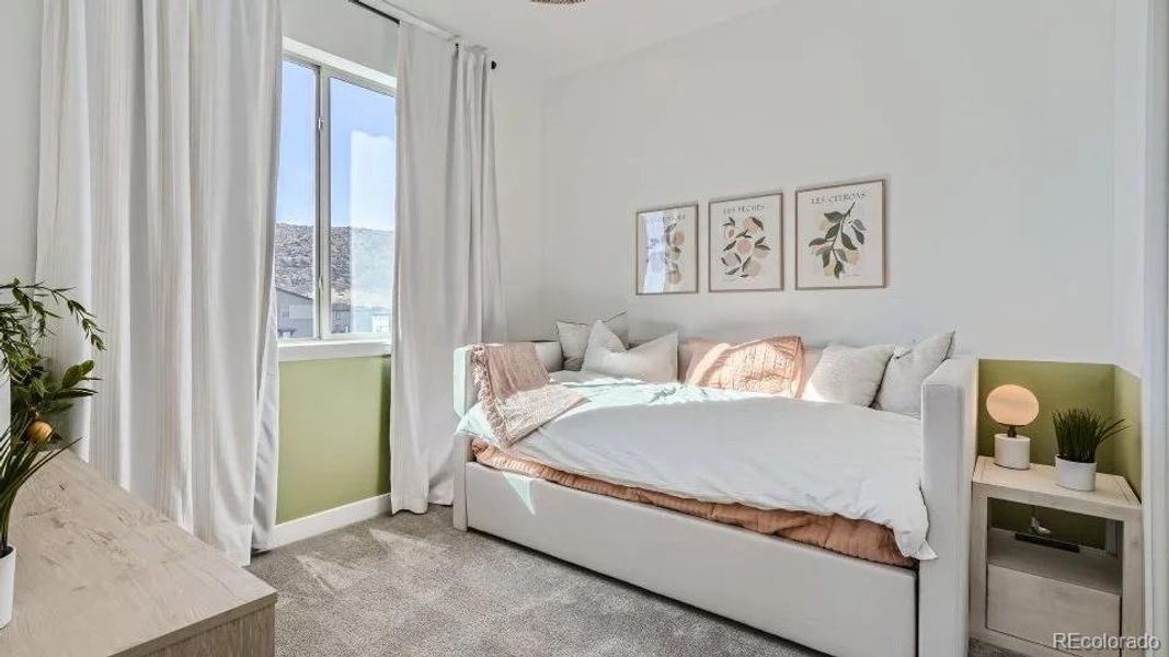 Furnished interior view inside a new home in Vermilion Creek: The Skyline Collection, Centennial (Image 18).