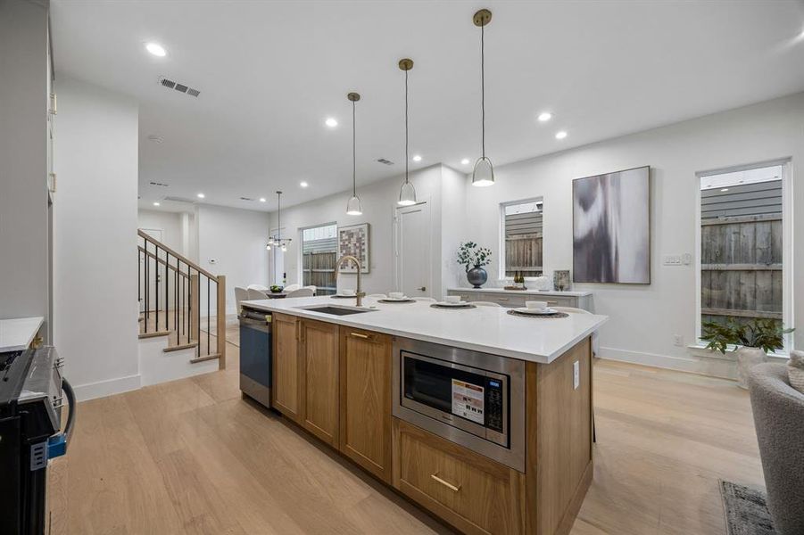 Furnished interior view inside a new home in , Dallas (Image 10).
