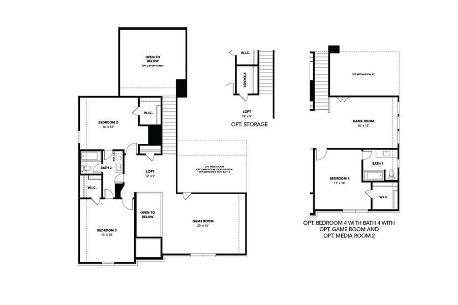 2D floor plan layout of this home in , Celina, TX (Image 4).