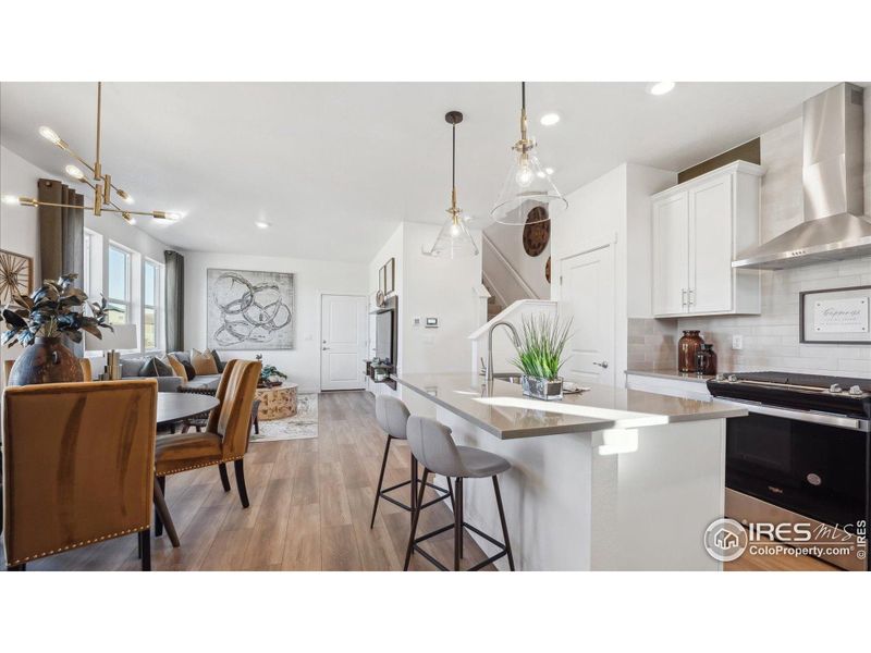 Furnished interior view inside a new home in Villas at Vantage, Berthoud (Image 15).