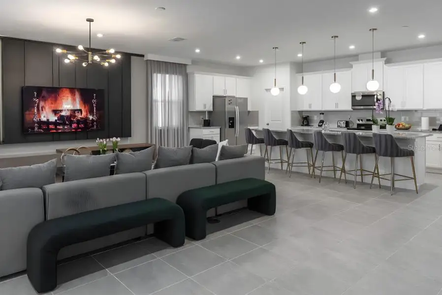 Furnished interior view inside a new home in , Davenport (Image 14).