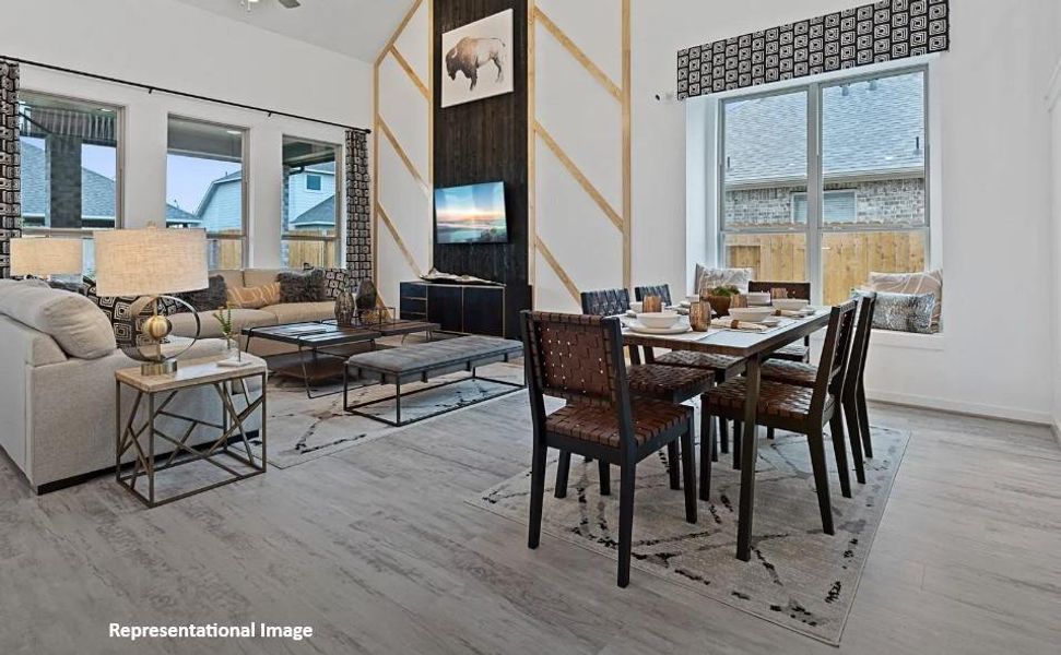 As you wander through the open floor plan, you’ll notice high ceilings that elevate the ambiance, while carefully chosen materials add a touch of luxury without losing that cozy feel.