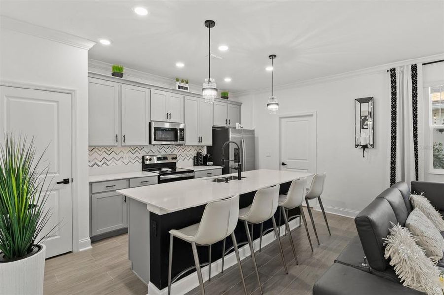 Furnished interior view inside a new home in Tohoqua, Kissimmee (Image 6).