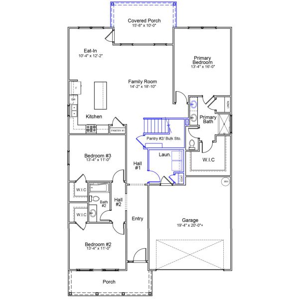2D floor plan layout of this home in Citadel Point at Southbridge, Sneads Ferry, NC (Image 2). 2D floor plan layout of this home in Citadel Point at Southbridge, Sneads Ferry, NC (Image 2).