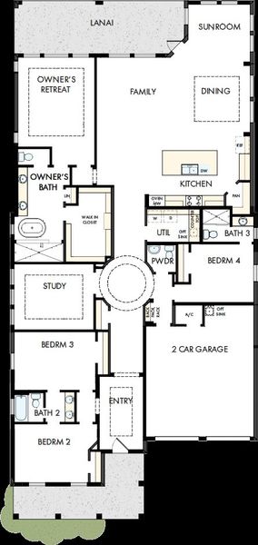 2D floor plan layout of this home in Laureate Park at Lake Nona - Park Series, Orlando, FL (Image 2). 2D floor plan layout of this home in Laureate Park at Lake Nona - Park Series, Orlando, FL (Image 2).