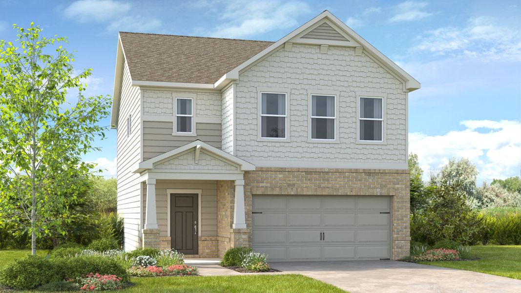 Representative exterior photo of a completed home built from the Avera by Taylor Morrison in Heritage River, Euharlee, GA (Image 15).