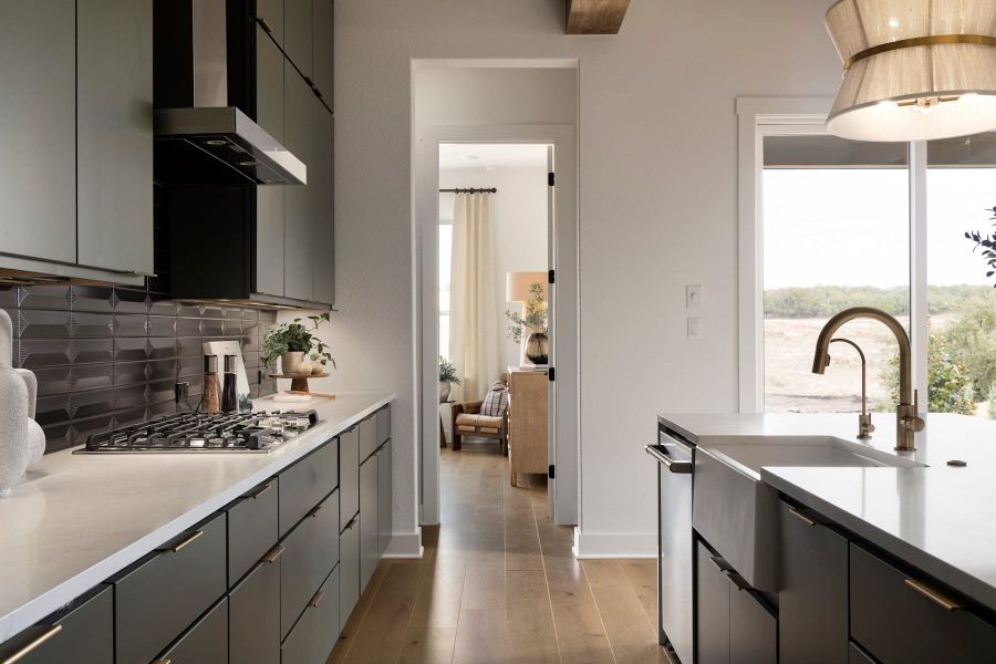 Furnished interior view inside a new home in Lariat, Liberty Hill (Image 14).