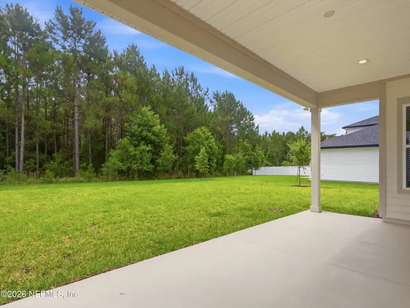 Exterior details and patio area of a home in Silver Landing At Silverleaf, St. Augustine (Image 4).