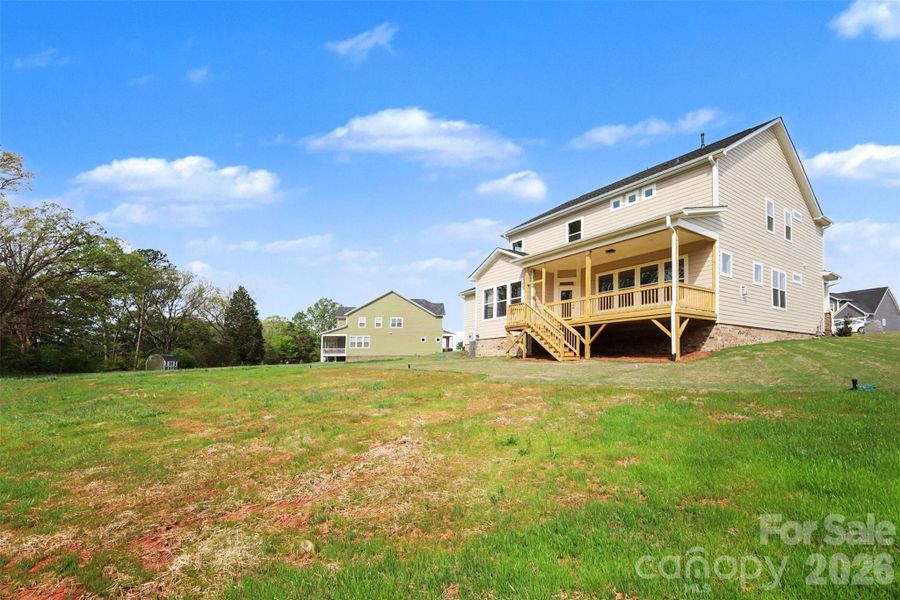 Exterior details and patio area of a home in Edmunds Farm, Clover (Image 23).