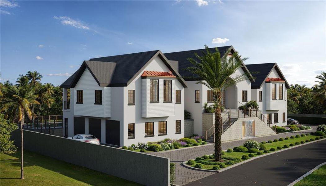 Front exterior of a new home in , Sarasota, FL, highlighting curb appeal (Image 11).