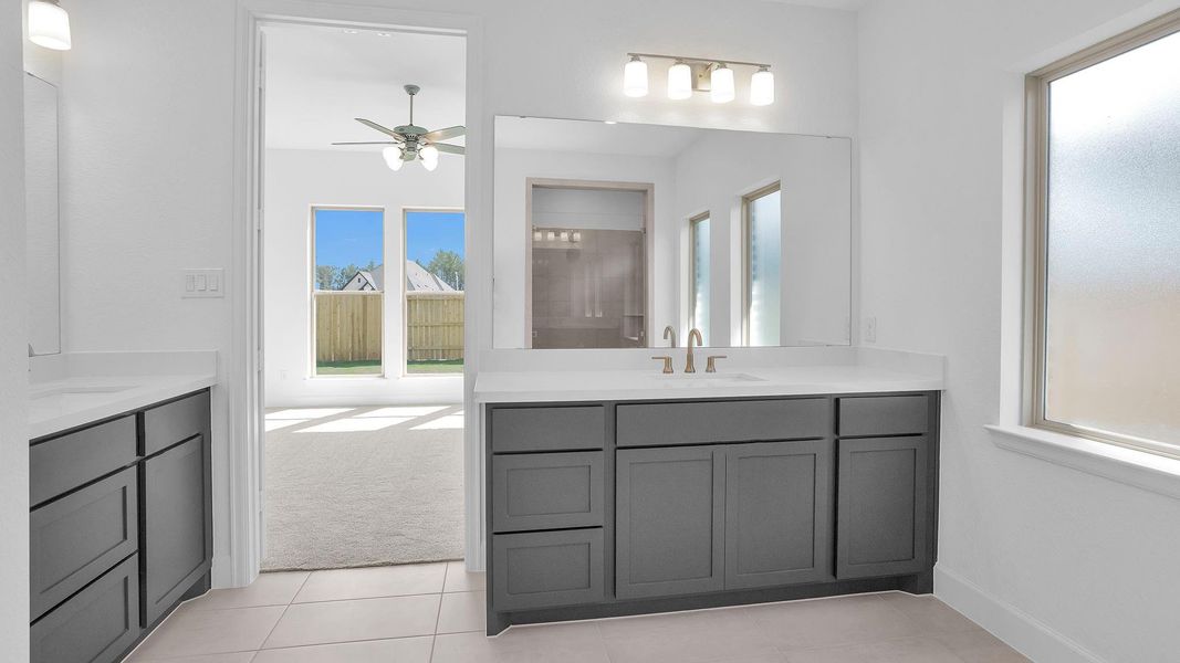 Furnished interior view inside a new home in Artavia 45', Conroe (Image 11).