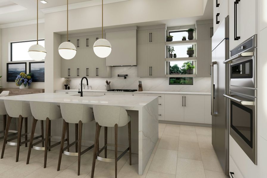 Furnished interior in a model home at Central Beach in Vero Beach (Image 14).