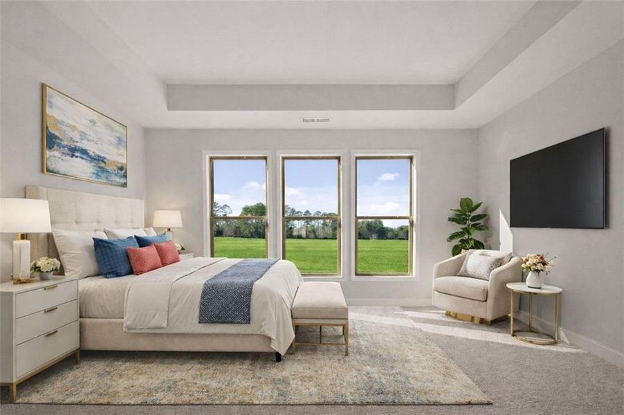 Furnished interior view inside a new home in Soleil Summit Chase, Snellville (Image 11).