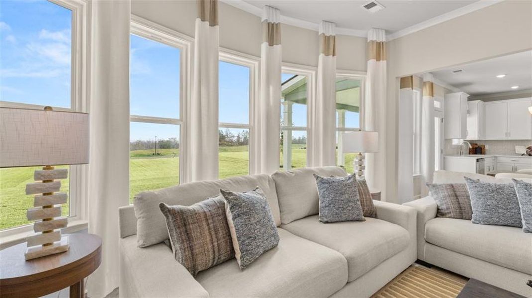 Furnished interior view inside a new home in Evergreen Crossing, Locust Grove (Image 16). Furnished interior view inside a new home in Evergreen Crossing, Locust Grove (Image 16).