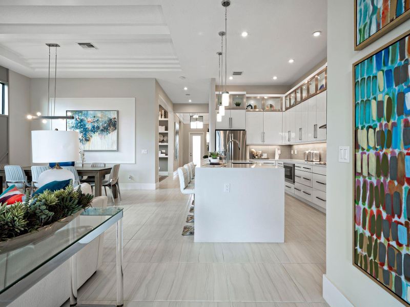 Furnished interior view inside a new home in PGA Village Verano, Port St. Lucie (Image 26).