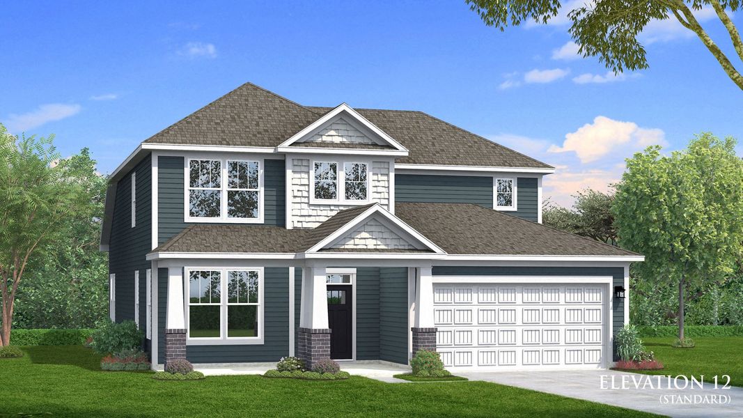 Rendering of elevation 12 of The Middleton Design by DRB Homes