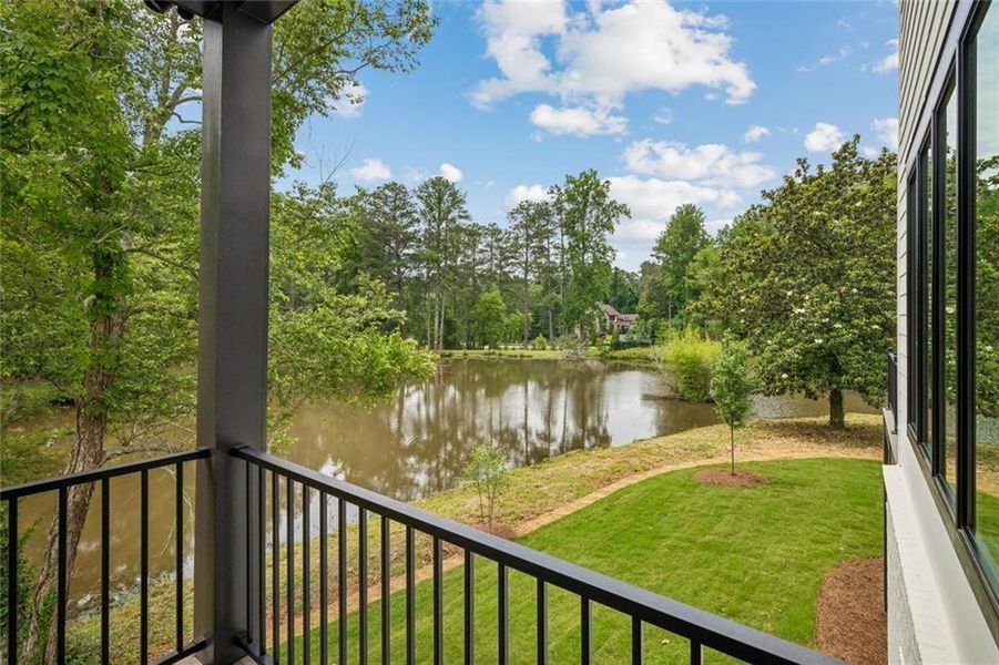 Exterior details and patio area of a home in , Roswell (Image 20).