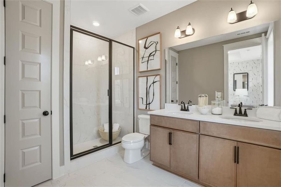 Furnished interior view inside a new home in The Eighteen, Atlanta (Image 30).