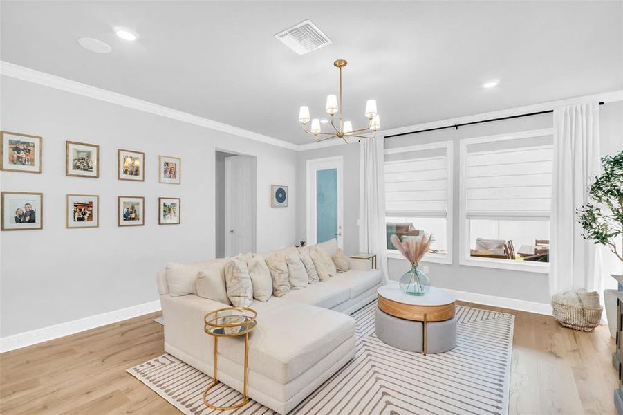 Furnished interior view inside a new home in , Palm Harbor (Image 23).