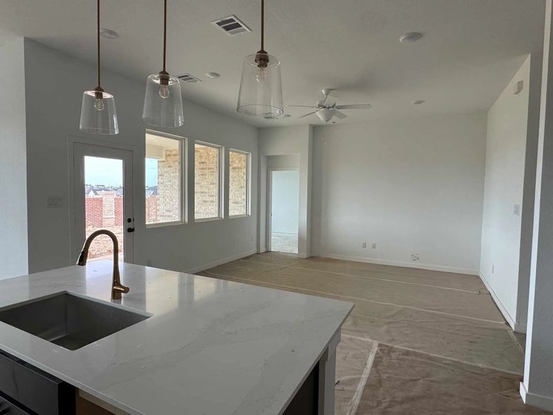 Open Kitchen-Living Room Construction Progress
