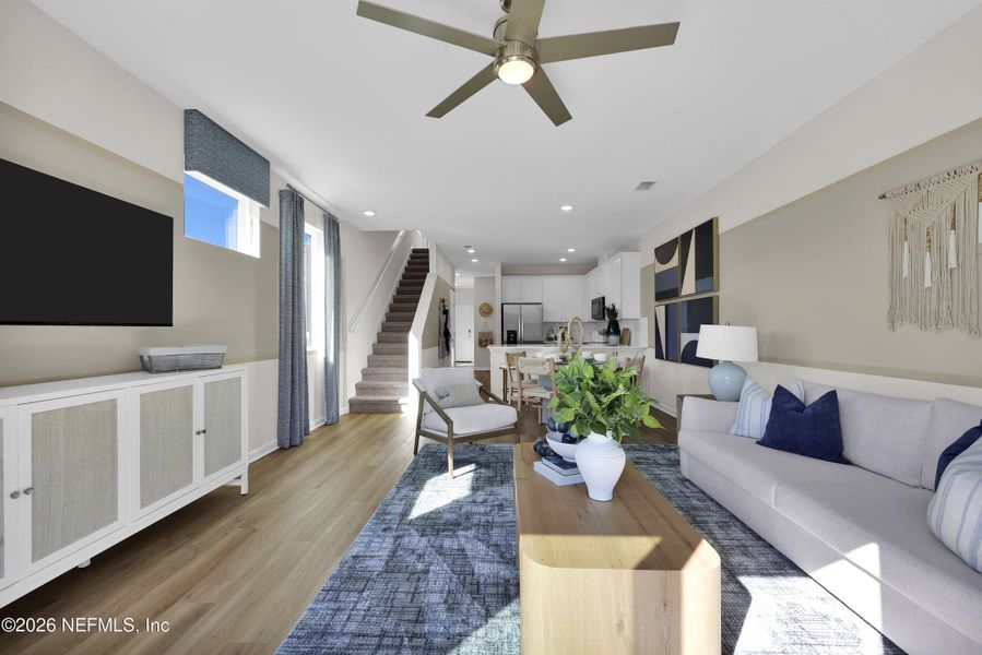 Furnished interior view inside a new home in Baxley Villas, Middleburg (Image 6).