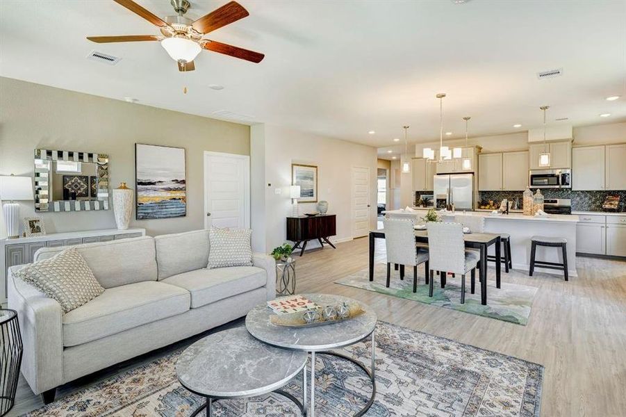 Furnished interior view inside a new home in , Crowley (Image 12).